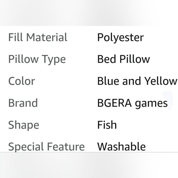 Fish Plush Pillow - Picture 4 of 6